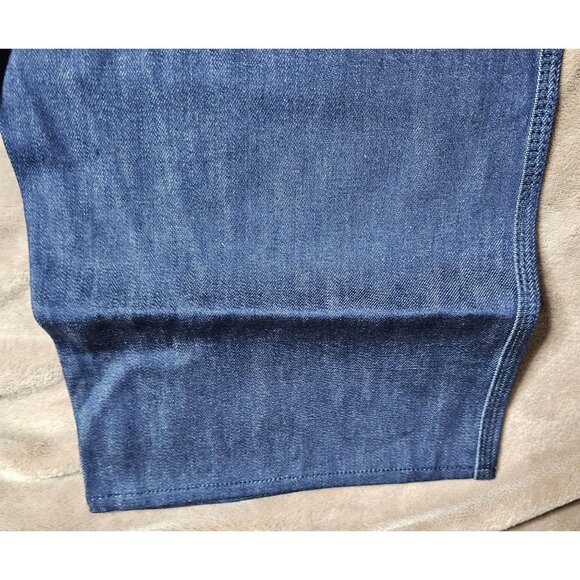 Relaxed Fit Denim-Look Lounge Pants Women 18/3XL Tight Elastic Waist Roomy Hips - Picture 7 of 9